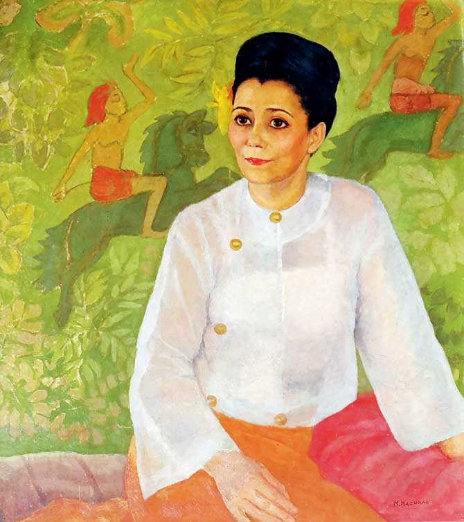 Portrait of a Burmese Lady, ca 1940. Pic Courtesy/Saryu Doshi