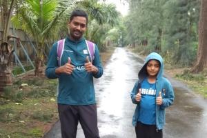 Father and son take up the Oxfam Trailwalker challenge
