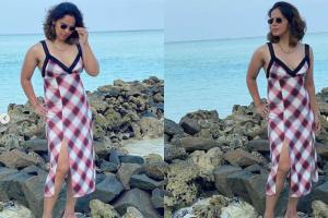 Saina Nehwal stuns in slit dress during Maldives vacation!