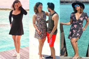 Saina stuns in short dresses for dinner dates, beach time in Maldives