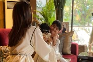 Shilpa shares adorable video of son Viaan and daughter Samisha