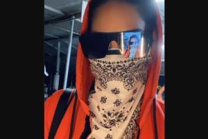 Sunny Leone wears mask, hoodie as she takes a jetty ride in Mumbai
