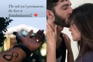 Rohman gets Sushmita Sen's name tattooed on his hand; shares picture