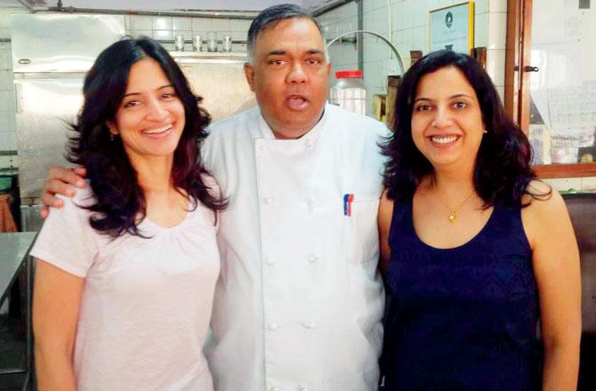 Chef Coelho with students, food blogger Taraa Senguptaa and Monisha Gupta. Senguptaa says he inspired kids to become chefs when MasterChef wasn’t a fad