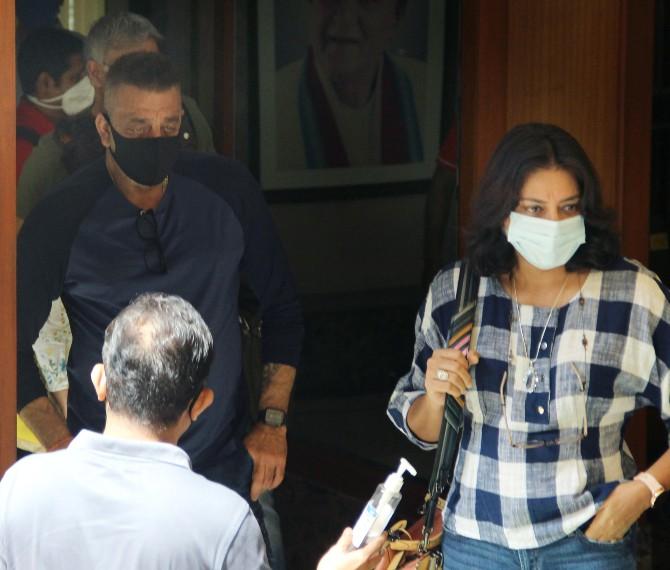 Maanayata shared a picture, which she captioned, “And how do you survive what you have been given to bear. You keep putting one foot in front of the other and you keep walking....walking together in life (sic)