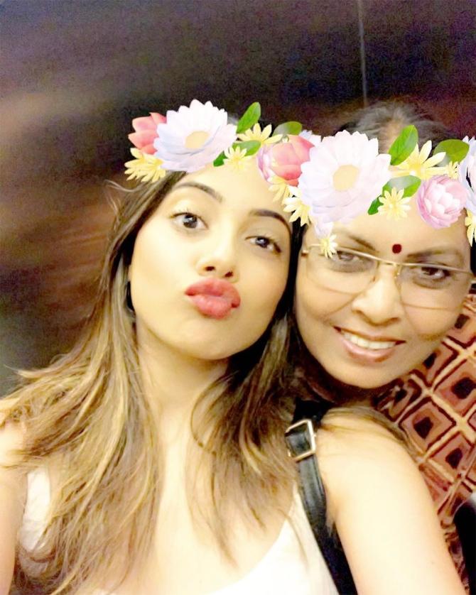 And that's Nikki's mum Pramila Tamboli. She is a homemaker. Nikki captioned this picture on Instagram - 