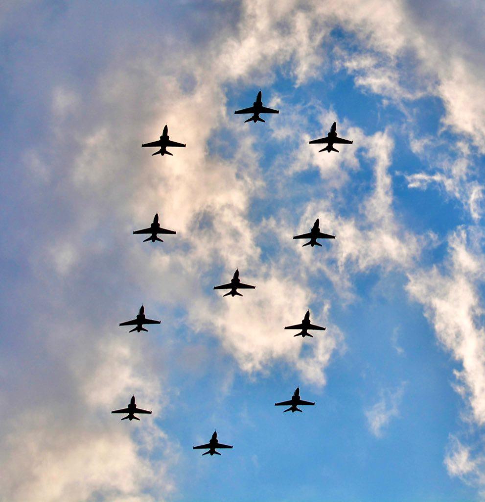 “8” in the sky by SKAT planes.
