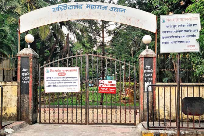 Gates of the gardens and parks in Mira Bhayandar are still locked