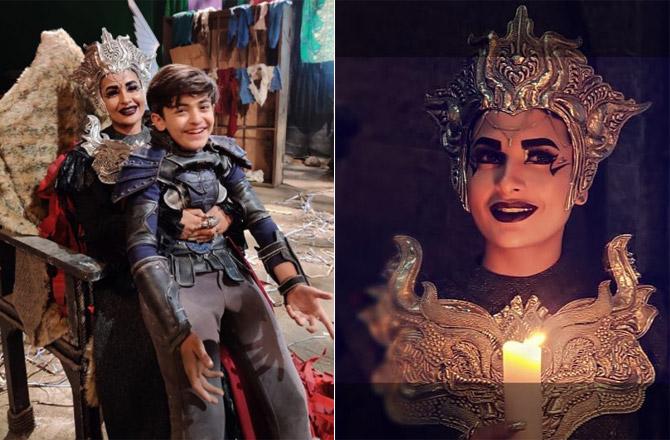 Another lesser-known fact about Pavitra Punia is that the actress had made her debut in films with a film called 'Siddhartha: Love, Lust, Peace'. The Mukul Misra-directorial starred  Shivam Bhaargava, Mahesh Bhatt, Shazahn Padamsee in pivotal roles.
In picture: Pavitra Punia on the sets of her show Baalveer. She played the role of Timnasa, the evil queen.