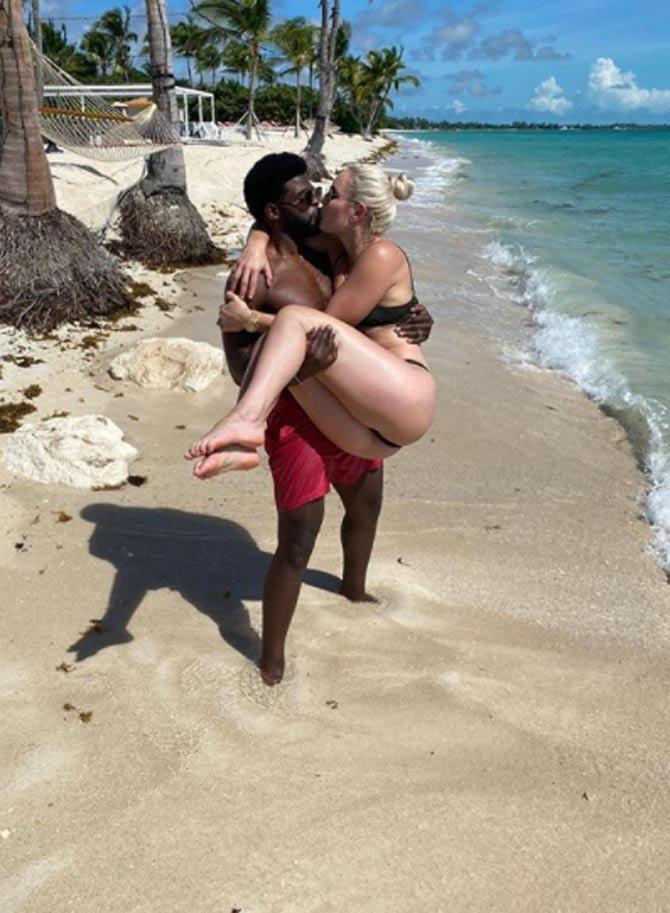 Lindsey Vonn seen her in an intimate photo with her fiance PK Subban.