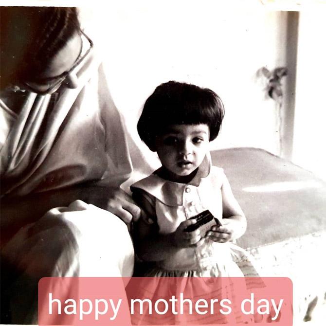 Very few know that Kitu Gidwani has even acted in a French film titled Black. In picture: Little Gidy, as Kitu is lovingly called, with her mother. The actress posted this picture on Instagram on Mother's Day.