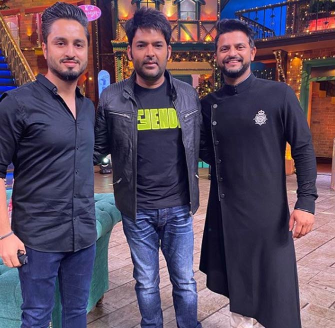 Suresh Raina captioned the photos: What a fantastic show it’s been, @kapilsharma as always you have been such an amazing host & the whole team & crew made it such a fun shoot. Thank you everyone for having us and giving a big shoutout to @maatecare #kapilsharmashow #kapilsharma @shantanunikhil @ayeworks @makeupbypujataluja