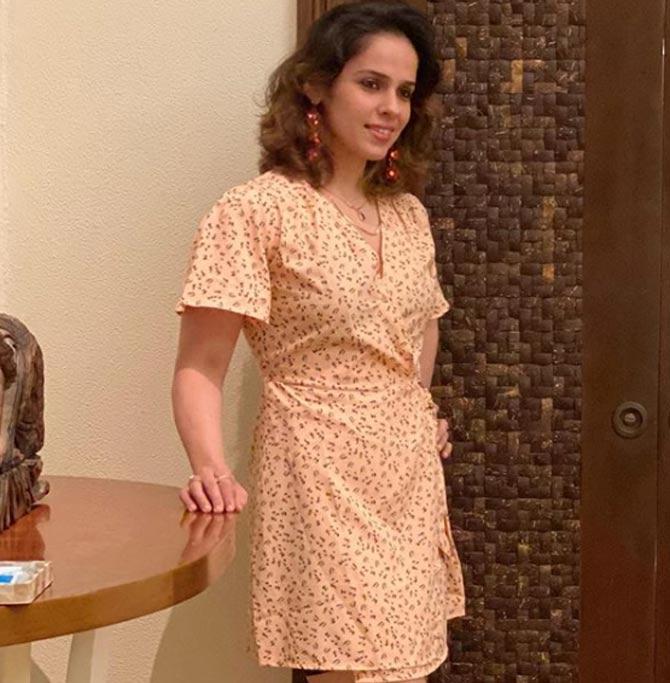 Saina Nehwal shared a list of photos right from the beach trip, to their hotel room as well as dinner time.