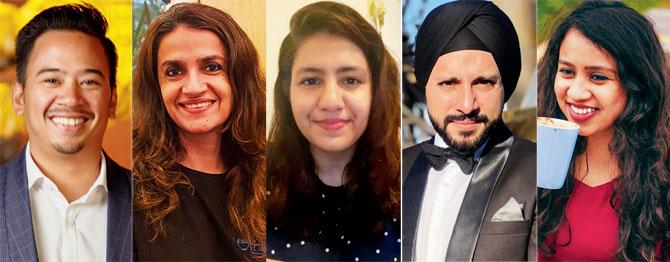 Keenan Tham, Nooresha Kably, Karishma Dalal, Ranbir Nagpal and Kaneesha Jain