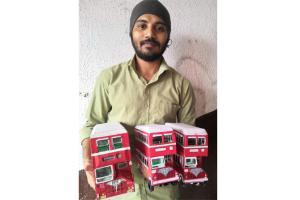 Mumbai man comes up with realistic, live models of BEST bus