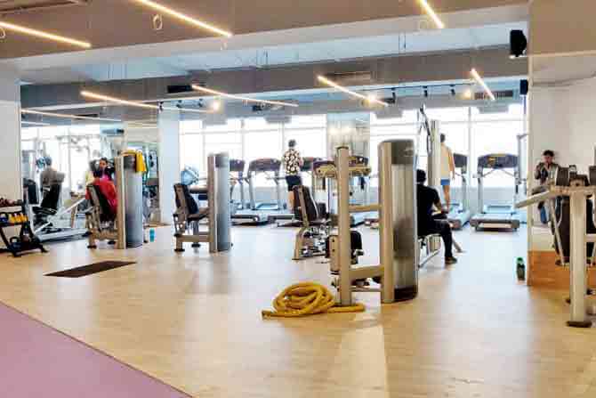 A gym prepares for the reopening