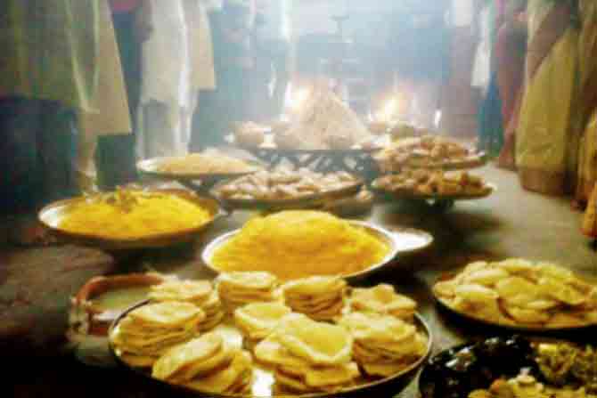 A Puja platter