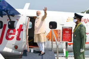 PM Modi inaugurates seaplane service, boards first flight to Sabarmati