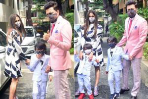 Riteish Deshmukh, Genelia and kids look sharp on their recent outing