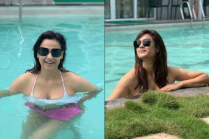 Shweta Tiwari takes a dip in the pool, beats the October heat in style!
