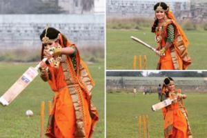 Bangla woman cricketer's wedding shoot on pitch bowls out social media