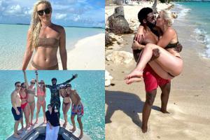 Lindsey flaunts bikini bod for bday getaway with fiance in Bahamas 