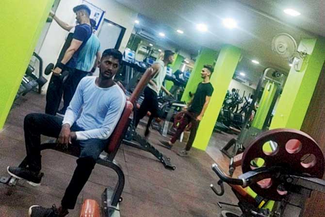 People work out at Cerejo 11 Fitness in Vasai