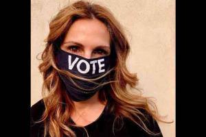 Julia Roberts marks 53rd birthday by asking fans to 'vote'