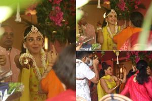 See Photos: Kajal Aggrawal's pre-wedding festivity looks gorgeous