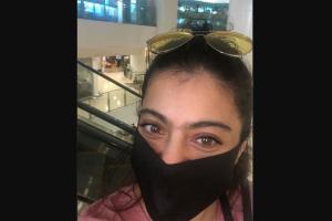 Kajol shares weekend selfie sporting face mask