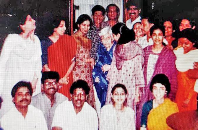 Part of the mid-1990s Marg magazine team in their office in the building. Pics courtesy/Vikas Dilawari & Marg