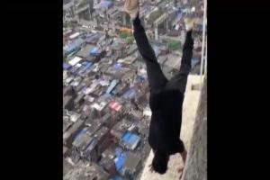 Mumbai: Video of man performing stunts on ledge of high rise goes viral