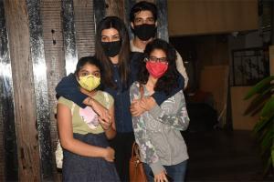Sushmita Sen snapped with boyfriend Rohman Shawl and daughters Alisah and Renee