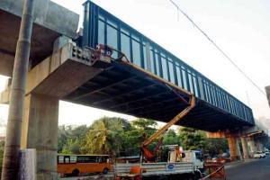 Mumbai Metro line 2A: Steel girder 51-mts long launched over pillars