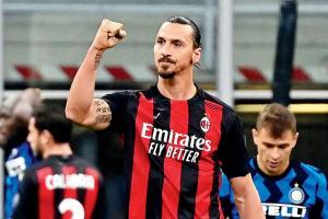 'Hungry' Zlatan Ibrahimovic puts Milan atop league table