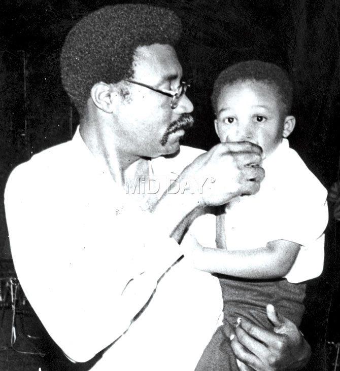 In picture: Clive Lloyd with his son Jason. Lloyd's son Jason, (39), first came to India as a kid during the India vs West Indies series in 1983. Jason is also an English footballer who used to play for the Guyana national football team as a goalkeeper.