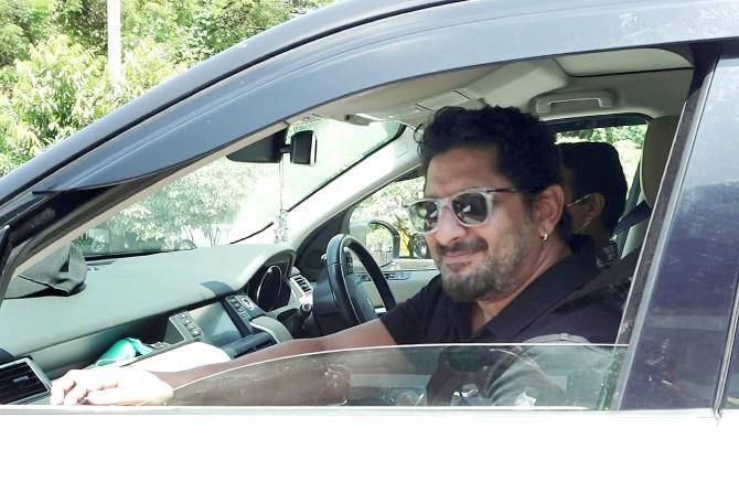 Arshad Warsi was also clicked enjoying his car ride in the same suburb.