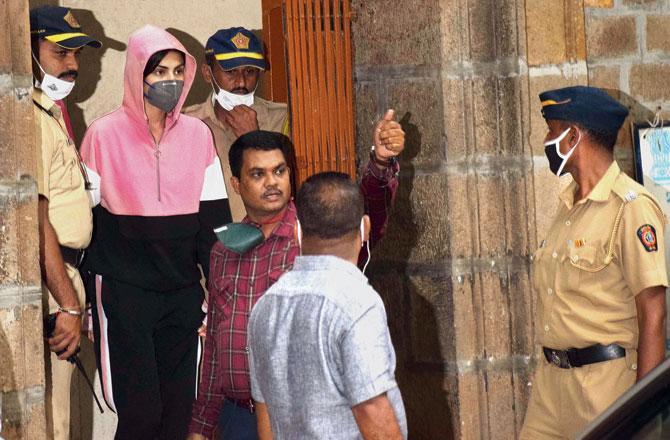 On Wednesday, Rhea moved a 20-page bail application in a special court in Mumbai, alleging that she was being interrogated only by male officers of NCB and not a single female officer was present during three days of questioning, which is a violation of the Supreme Court's guidelines.