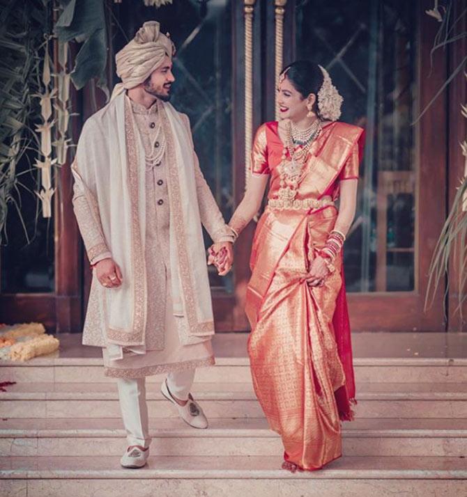 Manish Pandey tied the knot with South actress Ashrita Shetty on December 2, 2019 at a hotel in Mumbai. He shared this candid photo the next day and wrote, 