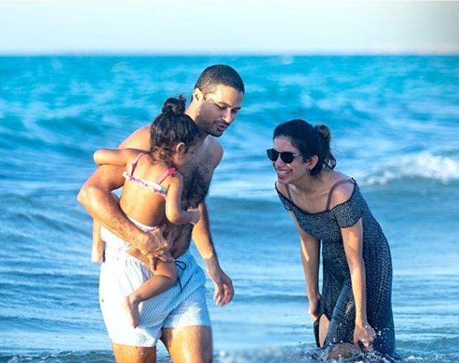 Aditya Tare with his wife and their daughter. Aditya Tare has been part of the Mumbai Indians from 2010-2015 and then again from 2018-present.