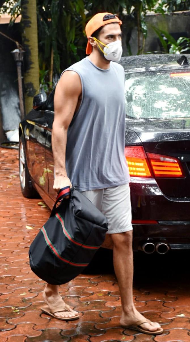 Aditya Roy Kapur was also clicked in the same suburb.