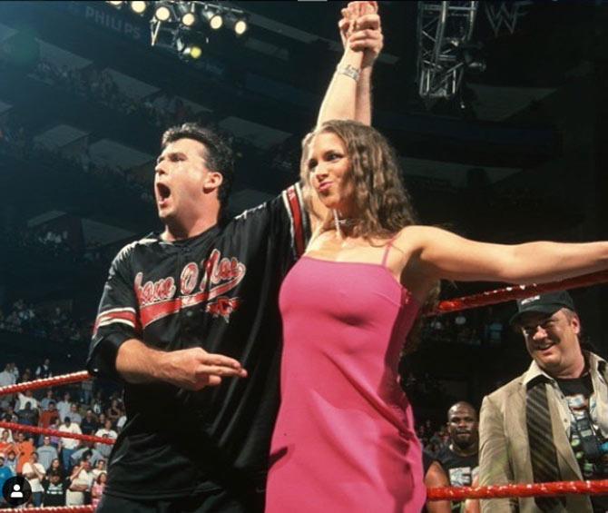 Between 2001-2002 Stephanie McMahon went on to team up with brother Shane McMahon as owners of ECW and WCW to form 'The Alliance'.