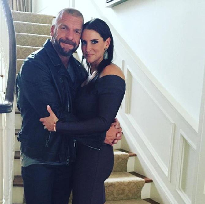 Three years later in 2003, Triple H and Stephanie McMahon got engaged on Valentine's Day and tied the knot in October that year in a catholic ceremony in New York.