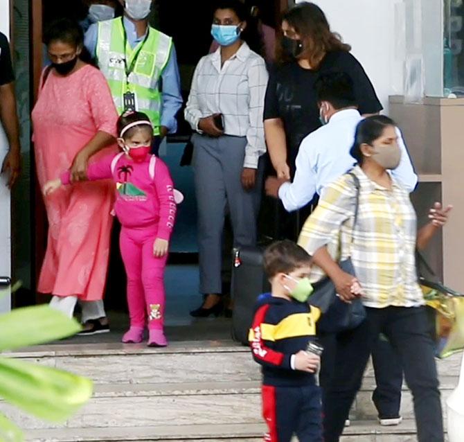 Karan Johar's response came after an old video from a star-studded party at his residence resurfaced on social media, amid Narcotics Control Bureau's (NCB) drugs probe in connection with actor Sushant Singh Rajput's death. In the short clip, first posted by the filmmaker on Instagram last year, actors Shahid Kapoor, Deepika Padukone, Ranbir Kapoor, Varun Dhawan, Arjun Kapoor, Malaika Arora, Vicky Kaushal among others can be seen partying together. It is being alleged that drugs were consumed by several top film personalities at this party.
In picture: Karan Johar's twins Yash and Roohi at Mumbai airport.