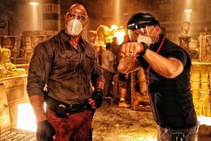 Dwayne Johnson resumes shooting for 'Red Notice'