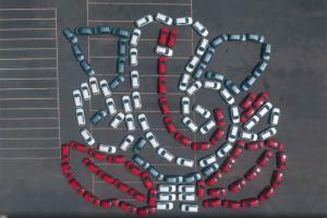 Watch video: 122 Compass SUVs create 162 feet Ganpati idol