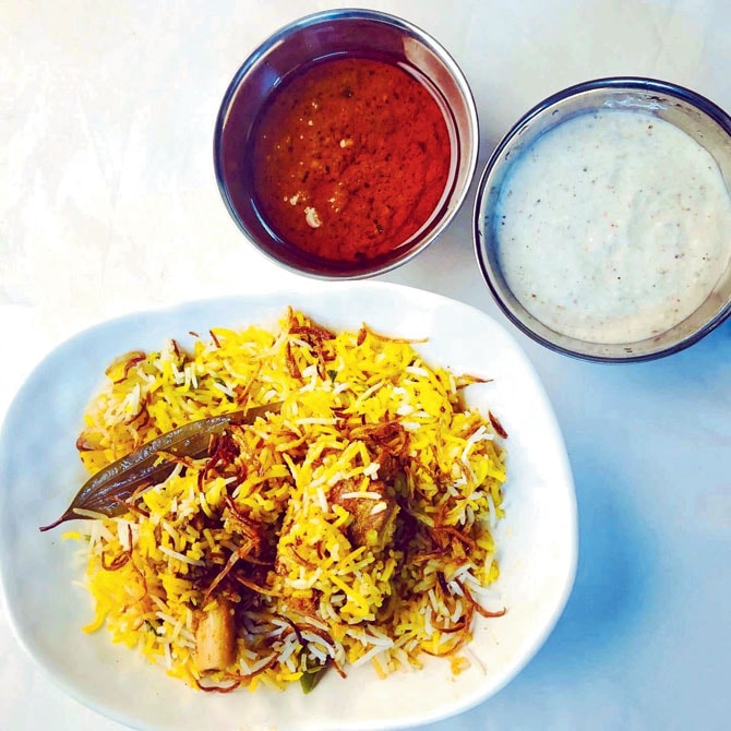 Chicken biryani by Khaalaa