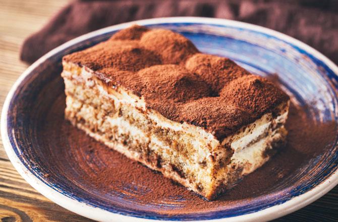 White tiramisu