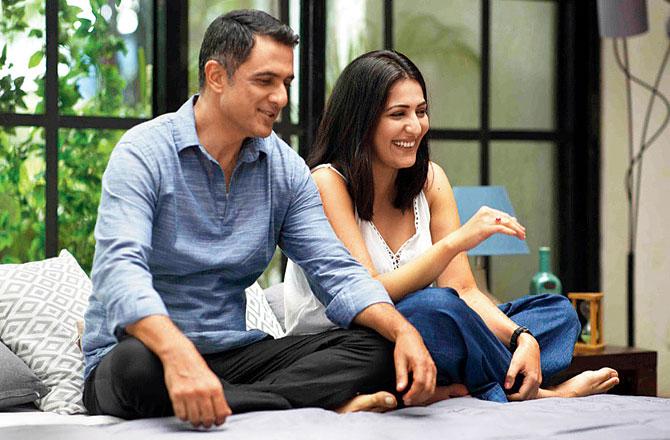 Suri and Eisha Chopra share a laugh behind the scenes