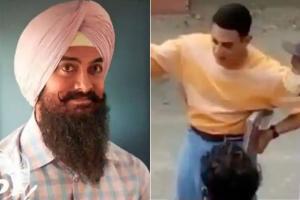 See video: Aamir Khan spotted shooting for Laal Singh Chaddha in Delhi